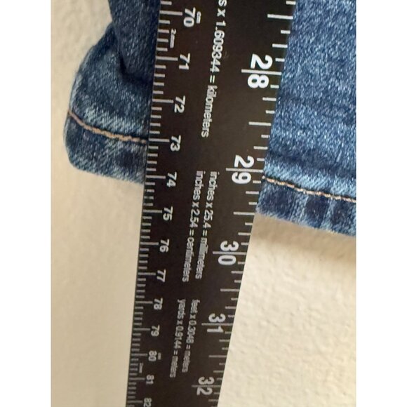 Abercrombie & Fitch 90s Straight Leg Ultra High Rise Jeans Sz 10 R 30 Blue Denim - Picture 10 of 12